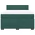 Vidaxl Box spring postelja z vzmetnico temno zelena 160x200 cm žamet