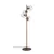 Aberto Design Podna lampa Faze-NT-116, 130 cm, 32 x 32 cm, 4 x E27, Zlatne boje