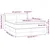 Vidaxl Box spring postelja z vzmetnico krem 140x190 cm blago