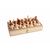 Verkgroup 3v1 lesena šahovnica backgammon in dama 30x30cm lesene figure