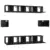 Set TV komoda Zidne 8 pcs Crni hrast Konstruirano drvo