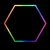 Hexagon LED tube light 1 head RGB 12V 410mm 6pcs