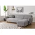 Atelier del Sofa Ugaona garnitura Eddy 273x162cm, Svetlosiva