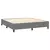 Vidaxl Box spring postelja z vzmetnico temno siva 160x200 cm blago