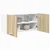 Vidaxl Viseča omarica Sonoma hrast 80 x 31 x 40 cm Konstruiran les