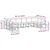 Set vanjskih sofa s jastukom 10 pcs Bijela i bež