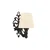 OPVIQ Zidna lampa Gloria Cream Black