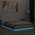 Okvir za krevet s LED svjetlima boja hrasta 140 x 190 cm drveni