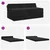 Sofa na razvlačenje Crna 120 x 60 x 49 cm Tkanina