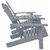 vidaXL Vrtni stol Adirondack trden les jelke siv