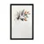 Plakat minimalistična vejica z listi - 60x90 black