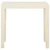 Vidaxl Vrtna miza bela 79x65x72 cm plastika
