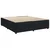 Vidaxl Box spring postelja z vzmetnico črna 180x200 cm žamet