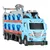 WOWO Avto transporter z dirkalno stezo 2v1 set 8 avtkov