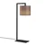 Opviq Stona lampa E27 Socket, Braon-Crna