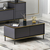 Hanah Home Klub sto Imaj 90x40x45cm Antracit