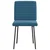 Vidaxl Jedilni stoli 4 kosi moder žamet