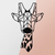 WALLXPERT Zidna dekoracija Giraffe Metal Decor