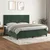 Vidaxl Box spring postelja z vzmetnico temno zelena 200x200 cm žamet