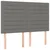 Vidaxl Box spring postelja z vzmetnico LED temno siva 140x200 cm blago