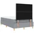 Vidaxl LED Box Spring Postelja Svetlo siva 120 x 200 cm blago