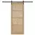 Klizna vrata ORKDAL Prirodna i crna 86 x 211 cm