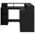 Stol s policom Crni hrast 130 x 130 x 91 cm Konstruirano drvo