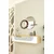 Hanah Home komoda Meyra 120, 120 cm, hrast Sapphire / bela / zlatna