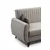 Atelier del Sofa Ugaona garnitura Alkon 223x86x130cm Svetlosiva
