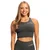 GymBeam Ženski sportski top BEAT Charcoal