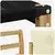 Set vanjskih sofa s jastukom 9 pcs Bijela i krem