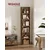 Songmics Knjižna omara 6 polic 40x24x1785 cm rjava