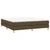 Vidaxl Box spring postelja z vzmetnico temno rjava 160x200 cm blago