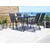 Northix Set 4 vrtnih stolov za teraso ali balkon črn MultiGarden