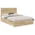 Krevet s od storage Sonoma hrast 140 x 200 cm Konstruirano drvo