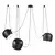 LED viseća lampa FK2016-38V BK