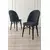 Hanah Home Set stolica Ritim, 44x96x42 cm, 4 komada, Antracit-crne