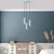 Opviq Luster Kesik-6916, 75-114cm, 40 cm, 3xE27, IP20, Tirkizni
