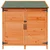 Vidaxl Vrtno skladišče Rjava 106,5 x 56 x 113,5 cm Trdna smreka