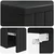 Umivaonik s policom za zid Crna 49 x 41 x 63 cm