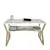 Hanah home Radni sto 120x72,8x60cm Belo-Zlatni