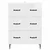 Ormar s ladicama Bijela visokog sjaja 66 x 34,5 x 89,5 cm