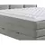 MID.YOU POSTELJA BOXSPRING 180 cm  x 220 cm , tekstil rjavosiva