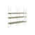 Hanah Home Zidna polica Cm-068-B, 98x21x100 cm,Siva