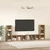 Set TV komoda Zidne 4 pcs Umjetnički hrast 37 x 35 x 107 cm