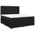 Vidaxl Box spring postelja z vzmetnico črna 200x200 cm žamet