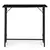 ModernHome Sklopivi sto za kompjuter, 80x45 cm, Crni