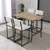 Hanah Home Set barskih stolova i stolica, 110 x 92 x 70 cm, 5 delova, Krem
