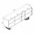 Hanah Home komoda Valento 20213, 208 cm, Moonstone / travertin