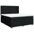 VIDAXL Box spring postelja z vzmetnico črna 180x200 cm blago